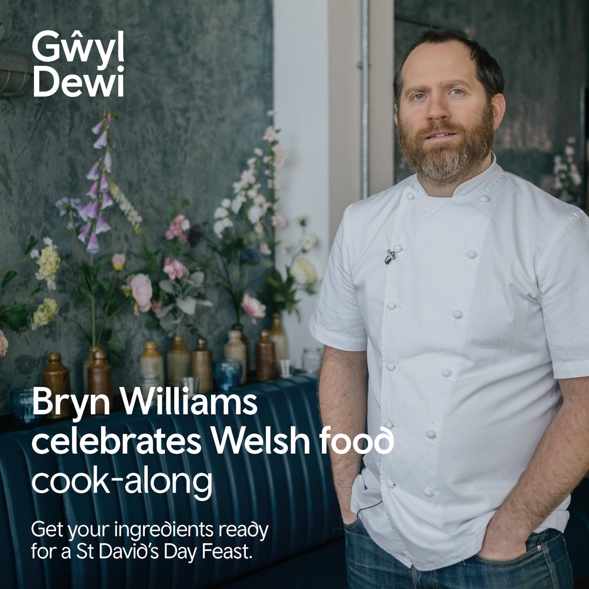 walesdotcom's tweet photo. Get your ingredients ready, and join @Brynwchef  at 12:00 GMT on Sunday for a special cook-along of the ultimate St David’s feast.
#GwylDewi  #StDavidsDay

x https://t.co/3D2Q0aA5dM