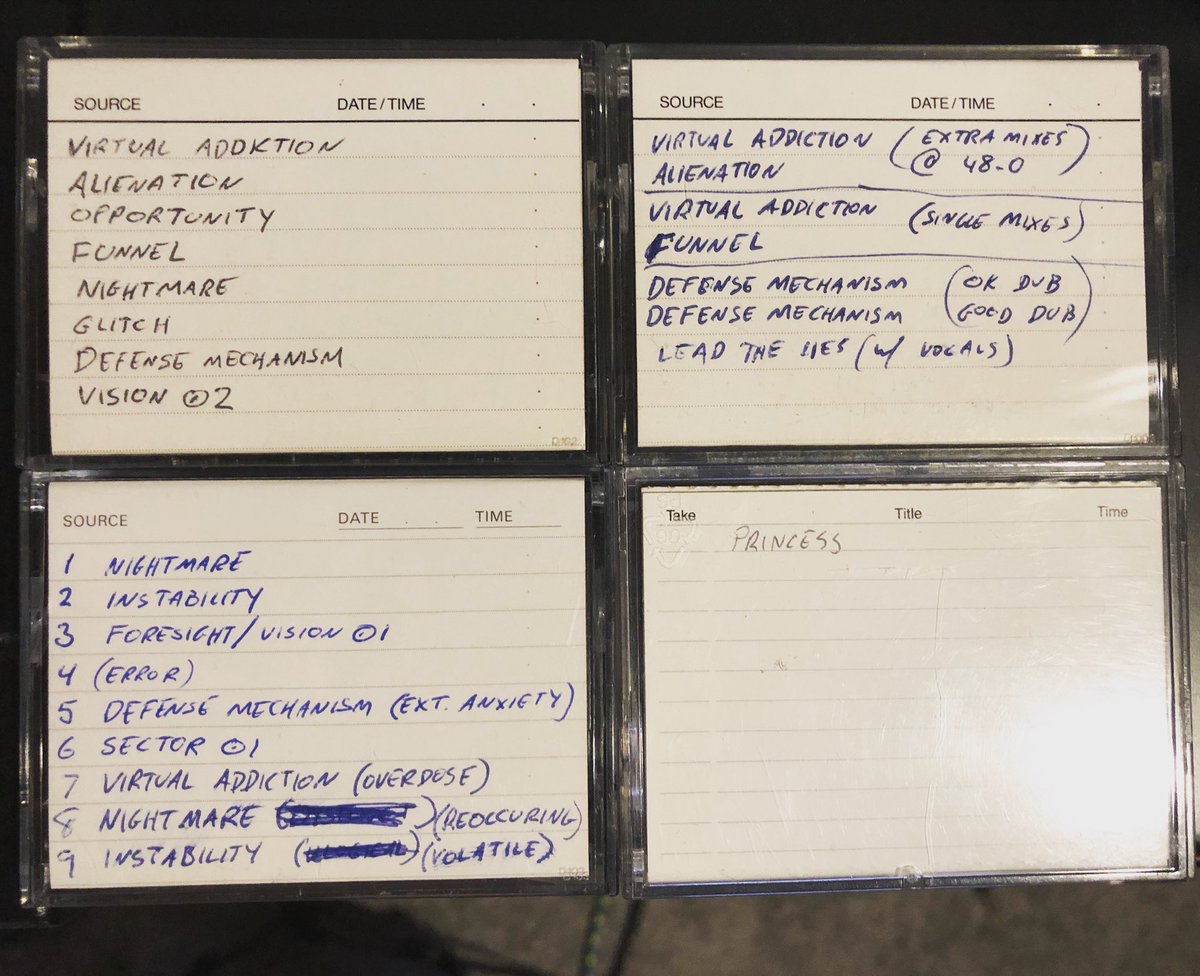 stateofbeing's tweet image. Going thru old DATs from the 90s. #tbt #oldtech #musicstudio