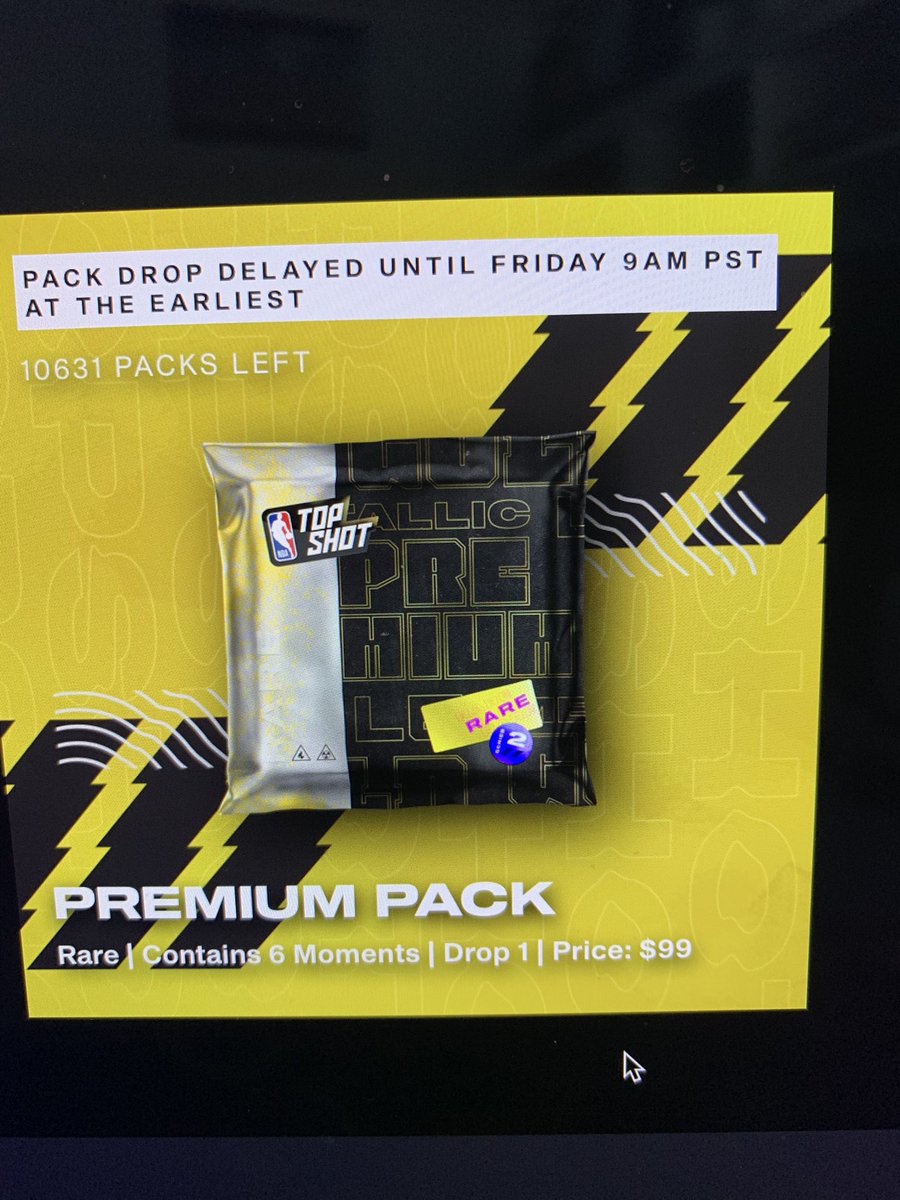 maiso1201's tweet photo. @nba_topshot Predelay 11631 packs available..post delay notification 10631 packs available, what happened to the other 1k? https://t.co/JehOeHpEDd