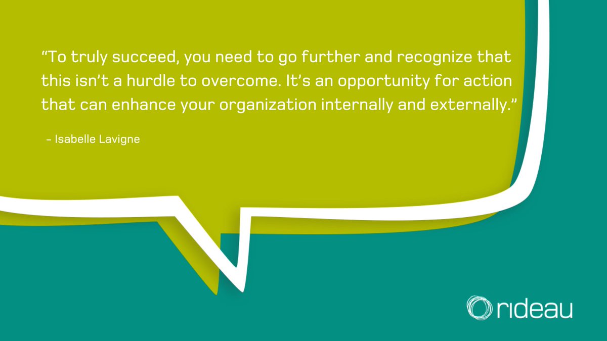 Rideau’s Isabelle Lavigne talks to TLNT about D&amp;I and how it should be a large chunk of your role and responsibilities as an HR professional, regardless of your title. Read here: ow.ly/ZPra50DJP5f