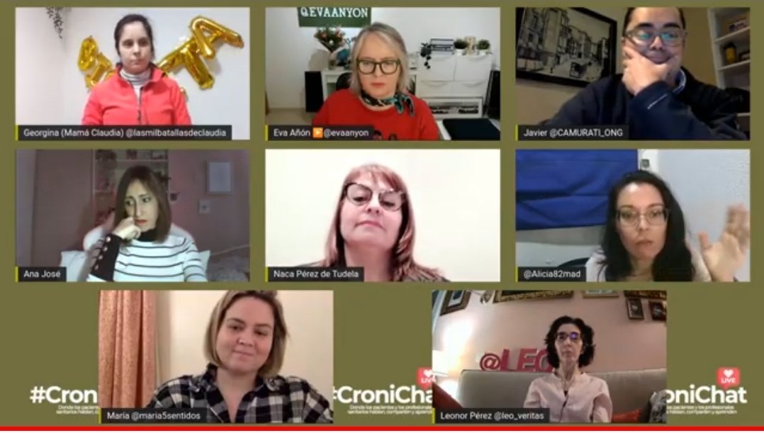 Seguimos hablando  de #EnfermedadesRaras en este especial #CroniChat Live.
Una iniciativa de
#pacientesquecuentan