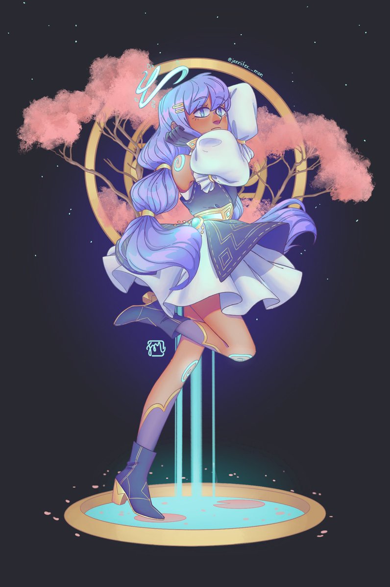 jenni__mon's tweet photo. Estoy pensando en un universo para una extensa serie de ilustraciones y personajes, este personaje es sólo una pequeña introducción ✨ https://t.co/9PqSRZ0Lvt