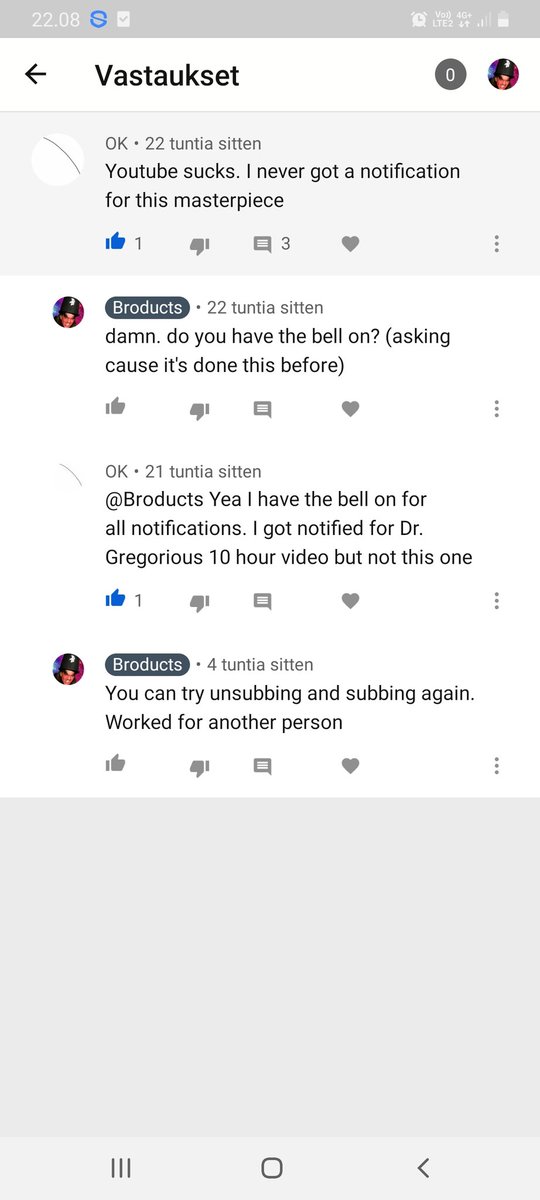 BroductsYoutube's tweet photo. @YouTube Can you help with this? This is the second time someone in our small audience actively contacts us to say they don't get notifications even if they have the bell on!

🙏 thanks in advance! https://t.co/zuC8nrRA97
