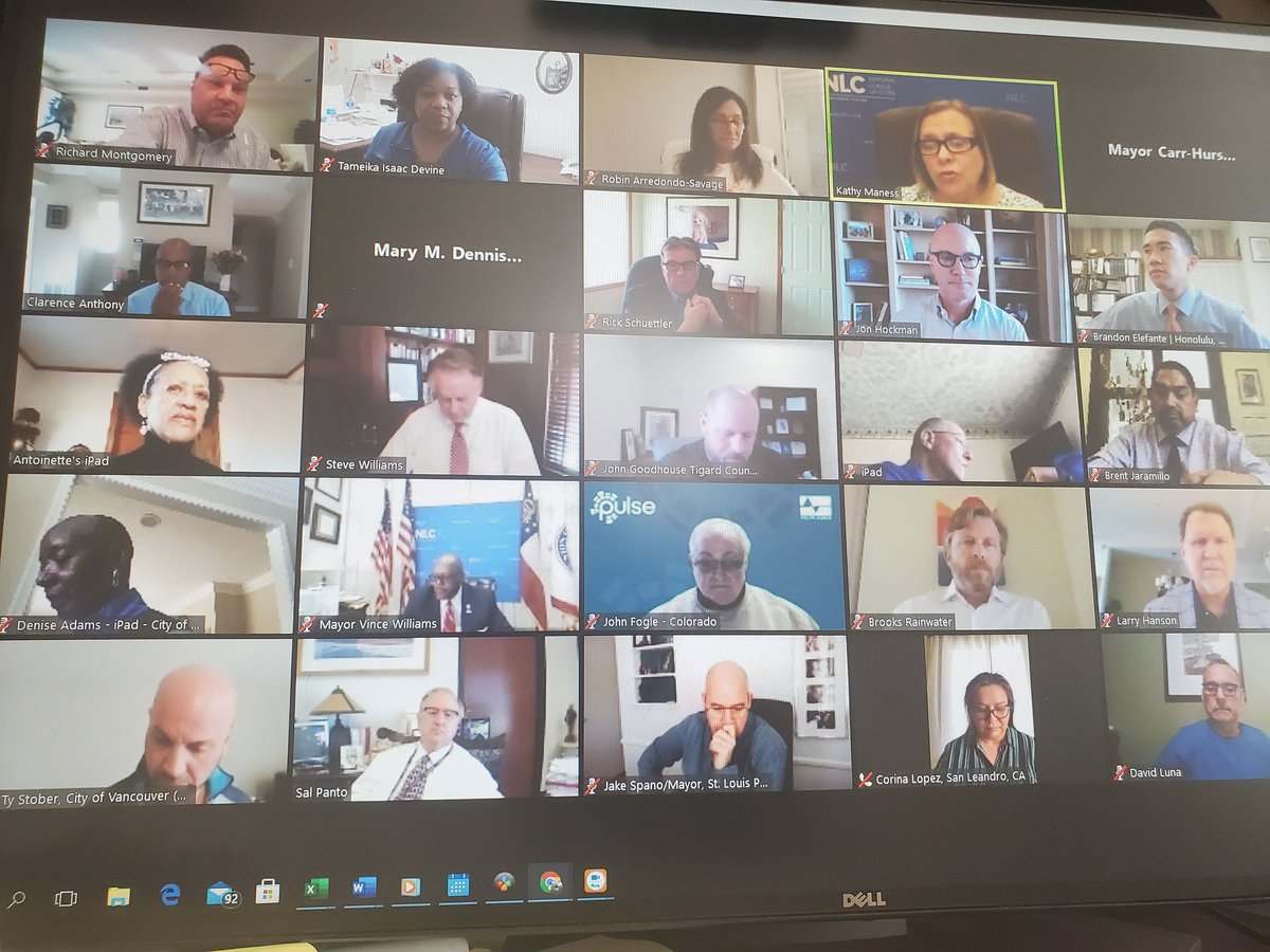 TIDEVINE's tweet photo. @leagueofcities Board of Directors Strategic Planning meeting under the leadership of our President, Councilwoman @kmaness45 . #RespondRecoverRebuild #Leadership #CitiesLead https://t.co/itYokRx0H8