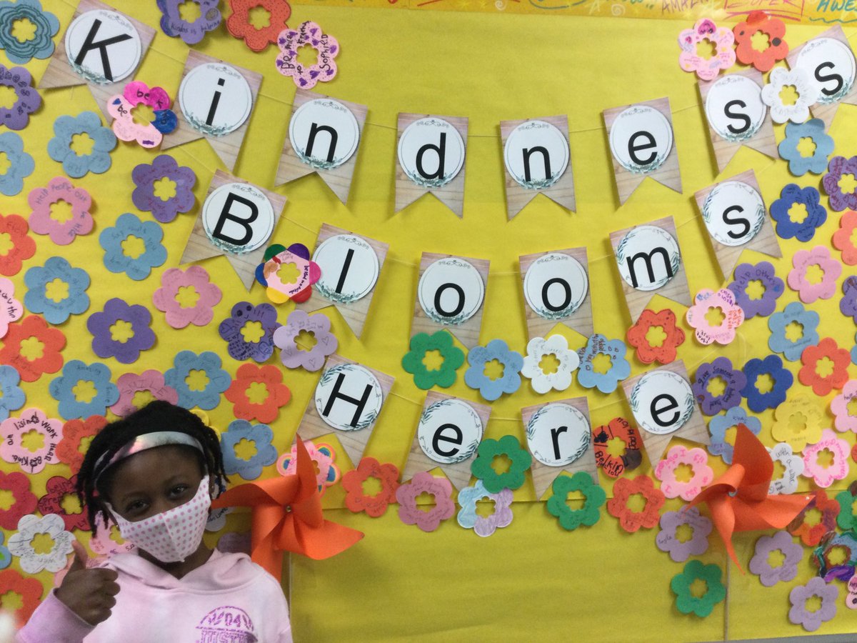 Students wrote acts of kindness to remind all of us of how we can show that we care.