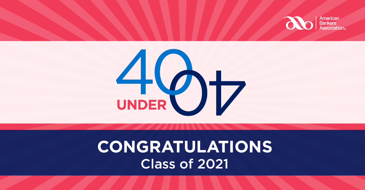 ABABankers's tweet photo. Today ABA honors the recipients of our inaugural 40 Under 40 in Wealth Management award recognizing wealth management and fiduciary professionals committed to the highest standards of achievement at work and in their communities. #ABAWMTC
Read more: https://t.co/lRSwtrBeQm https://t.co/5kY53G9pGg