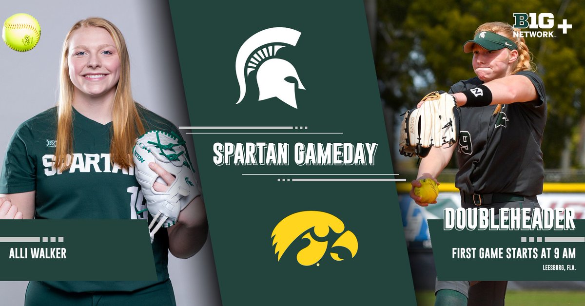 Last doubleheader of the weekend today against Iowa.  Let's go, Green Team!  First pitch at 9 am!