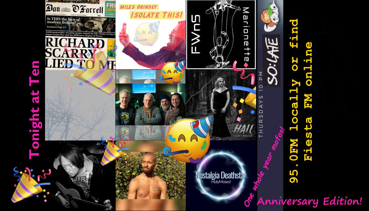 ZenJuddhism's tweet image. Anniversary edition of this radio show tonight at 10pm! great local music. Presented by muggins. @fiestafmuk - 95.0FM in #Southampton or online worldwide onlineradiobox.com/uk/fiestafmsou…
#SoLate #localradio #independentradio #newmusic #discovernewmusic #somusiccity #unsigned #localmusic