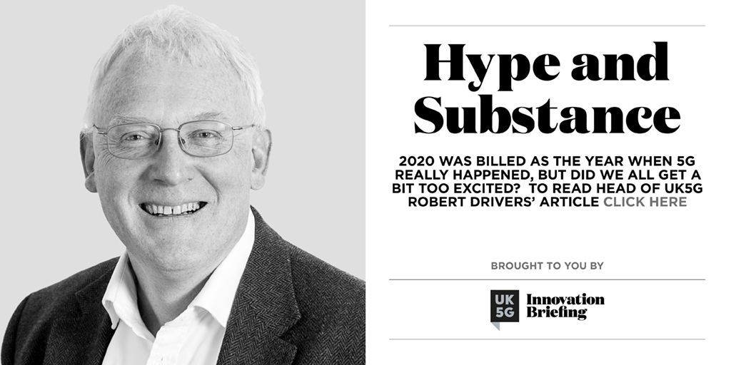 2020 was billed as the year when 5G really happened, but did we all get a bit too excited?  To read head of UK5G Robert Drivers’ article click here buff.ly/3bHI7ki