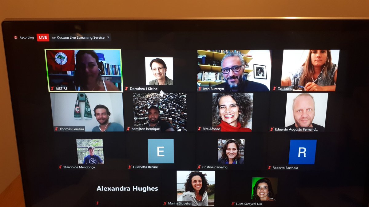 dorotheakleine's tweet photo. Roundtable with Brazilian activists, (live stream on YouTube), discussing the findings of our  @scarfethics project. #sustainable #food Currect topic: how can small-scale and organic growers sell fresh food directly to ordinary people in the city, not just to rich people? https://t.co/HAVnbd6xfn