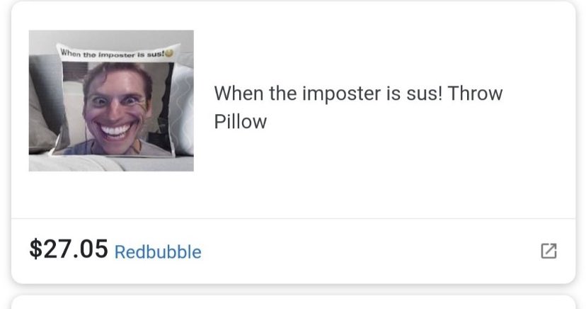 lessdreambottle's tweet photo. A sus pillow costs less than a Dream water bottle https://t.co/EQNL0FlCdZ