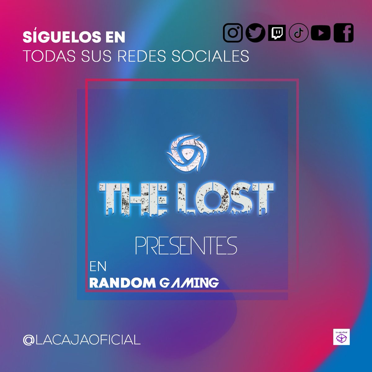 endopnegras's tweet image. Hoy te presentamos a "The Lost" Un grupo de personas Gamers que tienen mucho contenido que dar con su variedad de Video juegos, compartiendo en directos por la plataforma Twitch síguelos y comparte su contenido veras que te divertirás! #LaCaja #RandomGaming