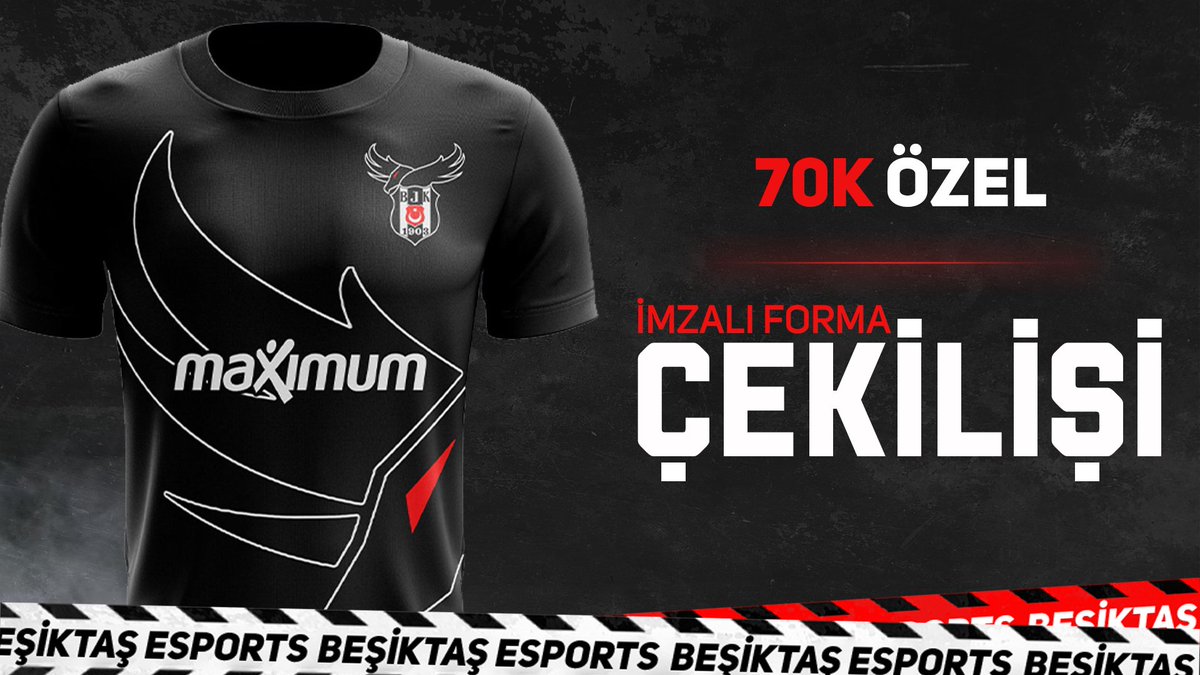 Bir tweet attık, bir günde ailemizi 1.2K artırdınız! Bunun şerefine 1 takipçimize LoL takımımızın imzaladığı formayı hediye edeceğiz. 🦅
 
📢 Forma kazanmak için;

1️⃣ Bizi takip et
2️⃣ Bu paylaşımı RT yapıp beğen
3️⃣ 3 arkadaşını etiketle

Teşekkürler Büyük #Beşiktaş Taraftarı! 💪🏻