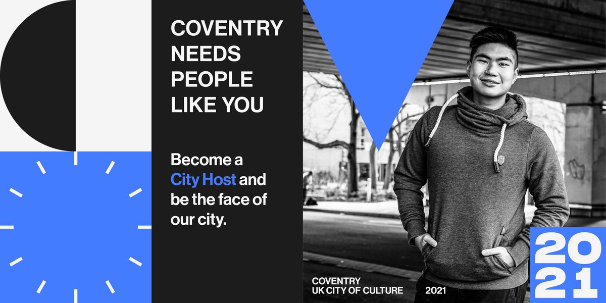 Covhour's tweet image. Your city needs you! Can you spare just a few hours - or anything more to meet, greet and assist visitors to ensure they have the best experience of #Coventry?
Sign up now at buff.ly/3bEwXgt 

#CoventryMoves #ThisIsCoventry

#covhour