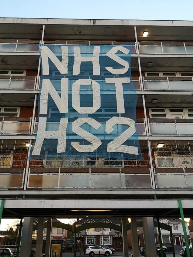 AOnewith's tweet photo. The right message! #NoHS2 #StopHS2 https://t.co/UwlLcKQrS6