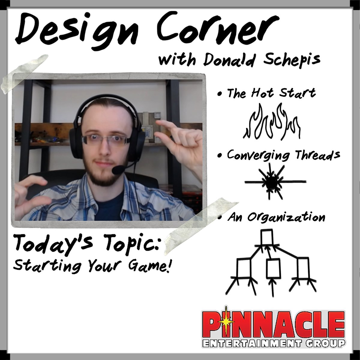 PEG_Games's tweet photo. Starting at 4pm EST/1pm PST today on @Twitch: Design Corner with @DonaldSchepis ! Today's topic is Starting Your Game. Are you a GM starting a campaign? Bring your questions for the chat!

#SavageWorlds #GameMasterTips #GameDev

https://t.co/KdxCCyfoL6 https://t.co/9ywamzeBsD