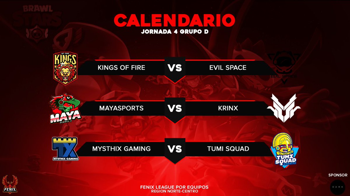 #BS | Fenix League #9

Estos son los enfrentamientos a realizar en la región Norte-Centro correspondientes a la jornada #4