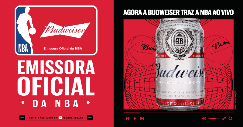 Budweiser é a nova parceira de mídia da NBA no Brasil