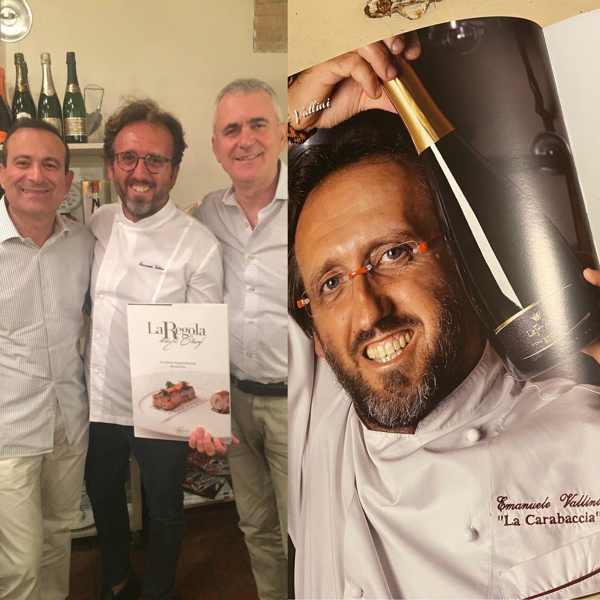 LRegola's tweet photo. Ancora un ricordo nel nostro libro “La regola degli chef” con il piatto di Emanuele Vallini abbinato al nostro Spumante Brut  #lacarabaccia #chef #laprovadelcuoco #vip #laregoladeglichef #cucinagourmet #spumantebrut https://t.co/GqZShukCy9