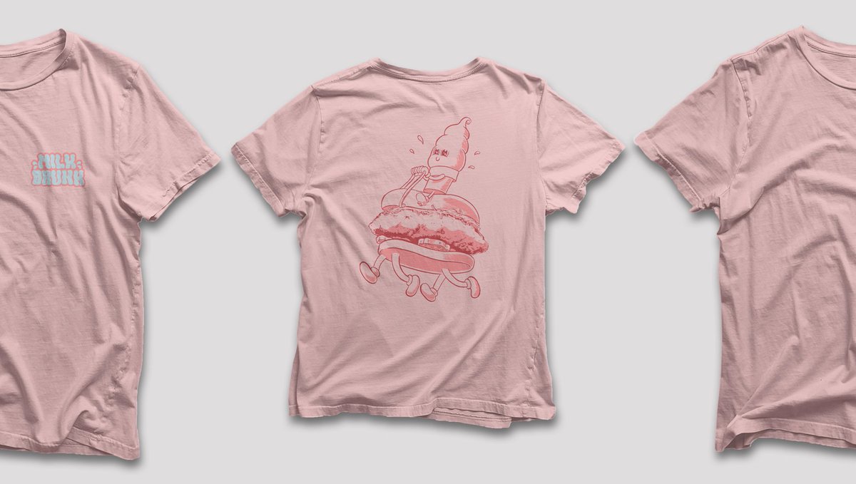 Is that an ice cream cone riding a fried chicken sandwich? YEP! We love this cutie drop from @themilkdrunk. Design courtesy of @merlinsmagicsigns. 

Get in line for this limited rodeo. l8r.it/aeLZ

#saverestaurants #savehospitality #eaterpdx #supporthospitality