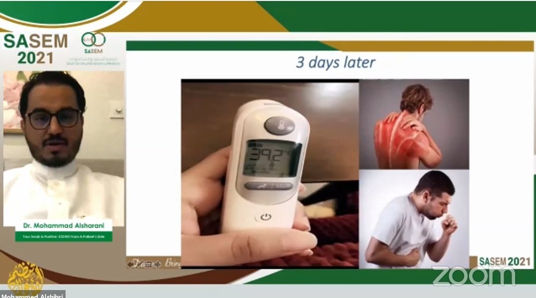 roaa_alnasser's tweet image. Being on the other side of the equation is always humbling and a great learning experience. Thank you @Msshahrani for sharing yours with us. Thanks to all the heros fighting COVID risking themselves, their families and loved ones to save others. 
#SASEM2021