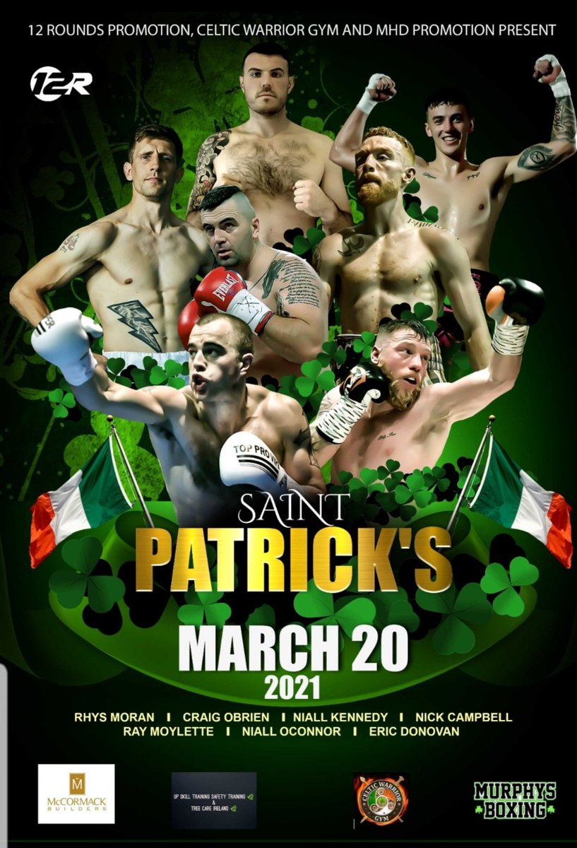 raymoylette's tweet photo. My long anticipated Ring Return is finally announced. 

March 20th, Brussels..🥊

Thank you to @packycollins #12Roundsboxing @MARKHDUNLOP &amp; @murphysboxing for getting this over the line..☘ https://t.co/zDzEWglcvH