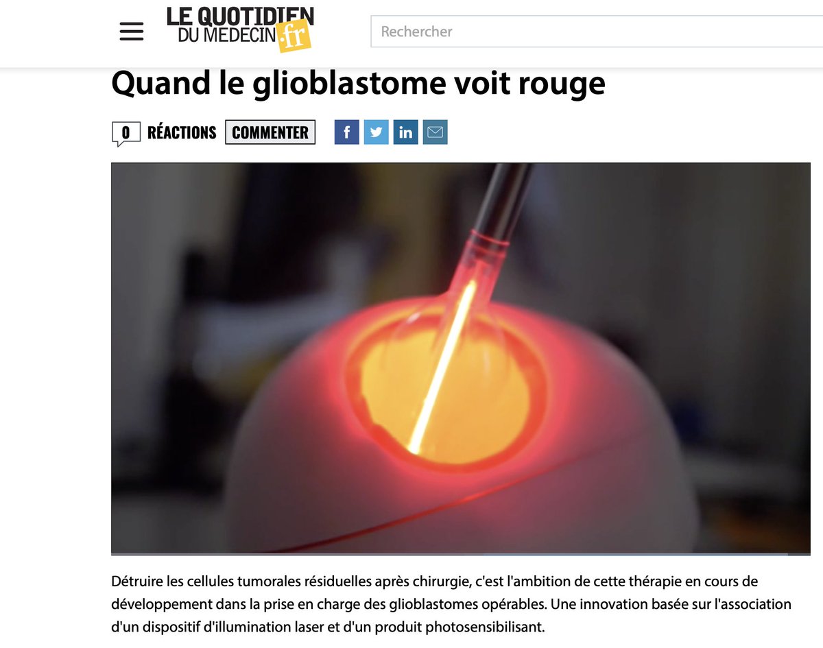 Un reportage du magazine <a href="/leQdM/">Le Quotidien du Médecin</a> Quotidien du Médecin par <a href="/WedelaTV/">Alexis Dewavrin</a>  pour mieux comprendre la technologie développée par <a href="/HemerionTx/">Hemerion Therapeutics</a>  et son enjeu dans la lutte contre le #glioblastome 
A voir ici 👉🏼lequotidiendumedecin.fr/specialites/ca…