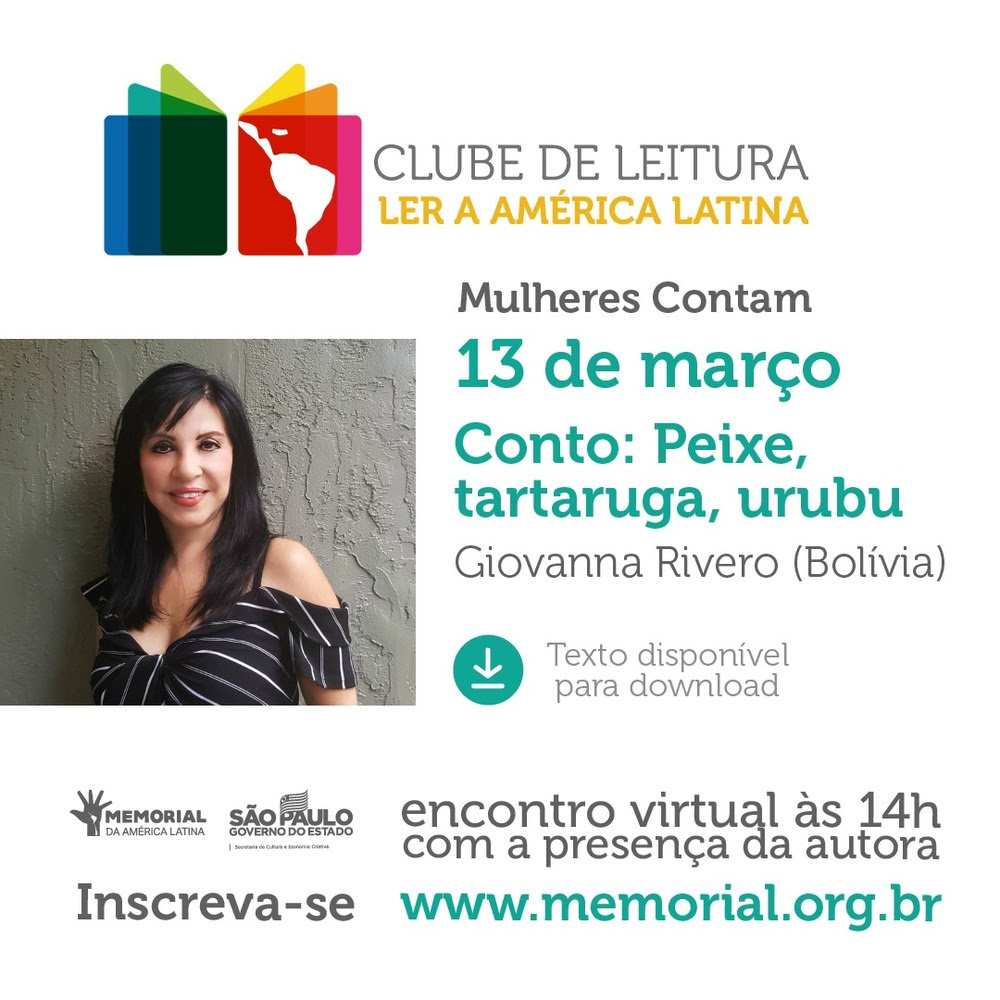 spleituras's tweet photo. Dica para quem ama os livros: o Clube de Leitura Ler a América Latina terá novo ciclo intitulado "Mulheres contam", com primeiro encontro online em 13 de março, às 14h, pelo zoom do Memorial da América Latina. Inscreva-se em https://t.co/FCVSOGWfoW. #culturasp https://t.co/PAvQZ8ydVl