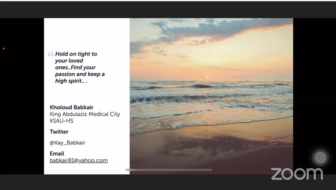 roaa_alnasser's tweet image. @Kay_Babkair 
OMG !!! Your talk Resilience in the face of stress was like a mindfulness meditation session, extremely engaging 😍 i truly loved every min of it ❤
Thank you 
#SASEM2021