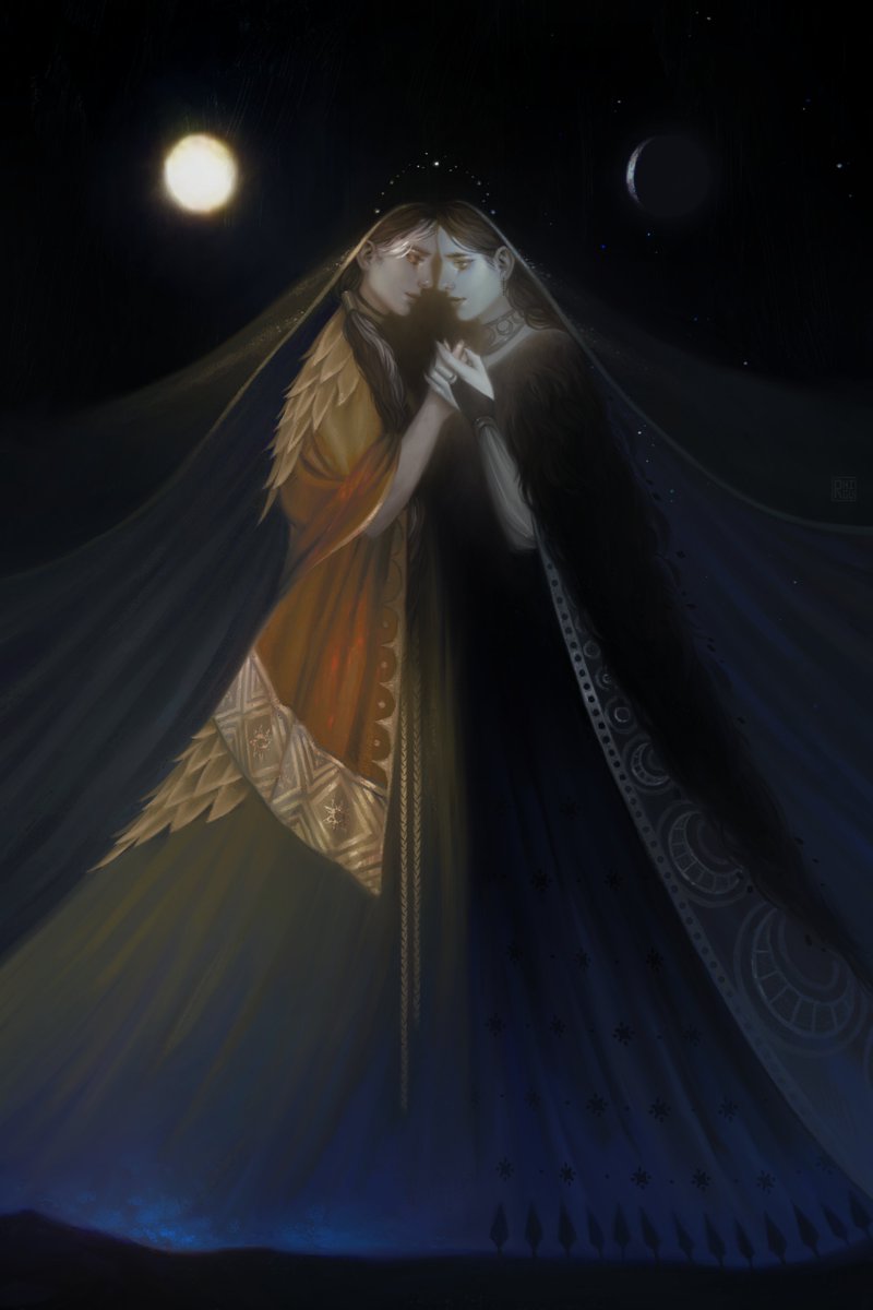 MonthofLove's tweet photo. Song — @itsmerhi 

The moon and sun dance eternally to a song only the stars can hear. https://t.co/J764kDpWKf