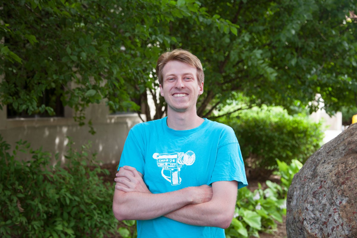 SzymczakLab's tweet photo. Today's featured graduate student is Michael! He is a fifth year doing research on a variety of fluoroalkylation methods. Outside of lab, he enjoys rock climbing and fishing! #fluoroalkylation #borazine https://t.co/0j94tJoRSh