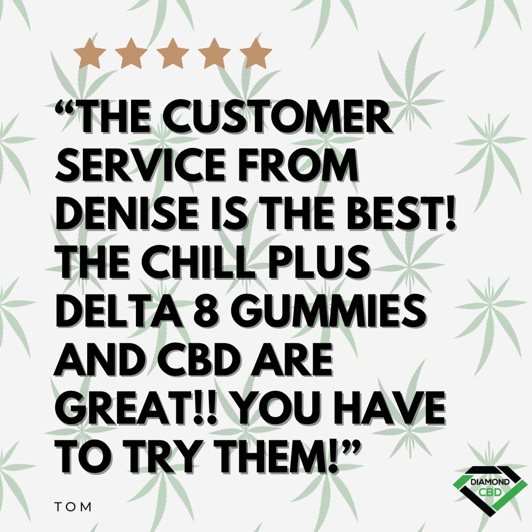 Our clients don't lie! 😍 🤩 

Do like Tom and get your daily dose of Delta-8 in whichever form you prefer:

 💨Inhalable
👅 Sublingual
🌡️  Topical
🍬 Edibles

diamondcbd.com/collections/ch…

#DiamondCBD  #Delta8 #cannabiscommunity