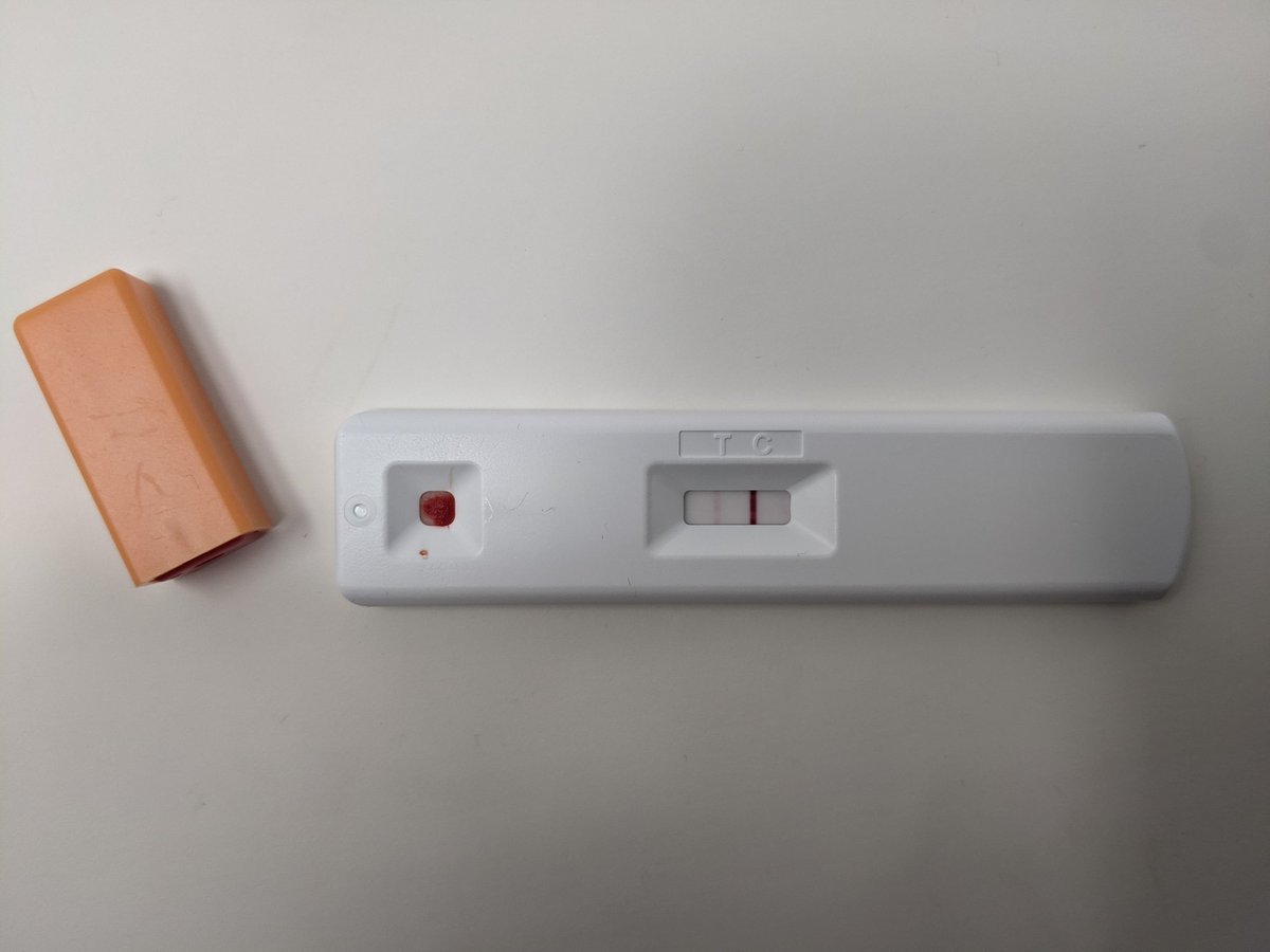 the_lens_man's tweet photo. I have been lucky enough to have had both doses of the Pfizer Covid vaccination. Just used the ABC-19 antibody testing kit, easy to use and confirms I now have antibodies following my vaccination. #ODX #PfizerVaccine #antibody #lateralflow #abdx https://t.co/XBLHSRafDb