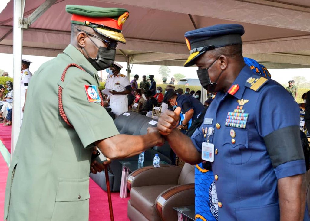 Earlier today at the National Cemetery Abuja, we laid to rest our gallant heroes who paid the supreme price in the course of peace and security of our nation. May their souls rest in peace and may God grant their families the fortitude to bear the loss.