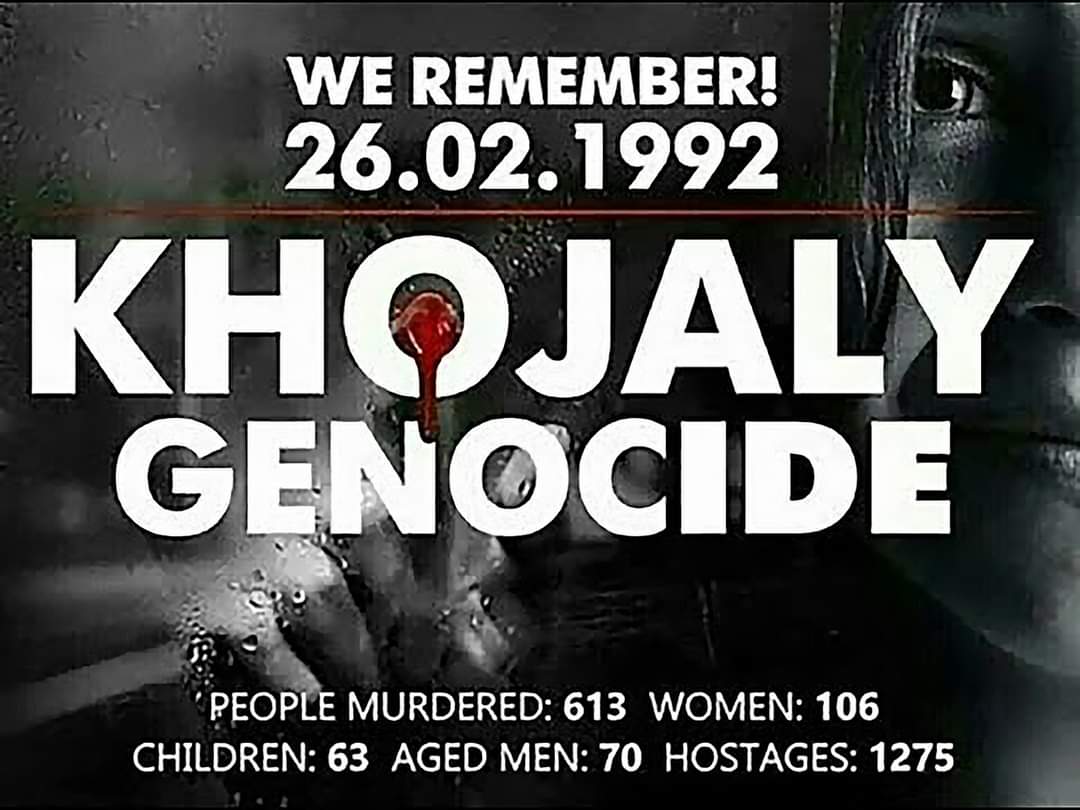 CoshqunR's tweet photo. On February 25-26, 1992, the Armenian armed forces, together with the 366th infantry regiment of Soviet troops committed an act of genocide against the population of the Azerbaijani town of Khojaly. 
#GenocideKhojaly #JusticeForKhojaly #26February #Azerbaijan https://t.co/64ckZ3lmLf