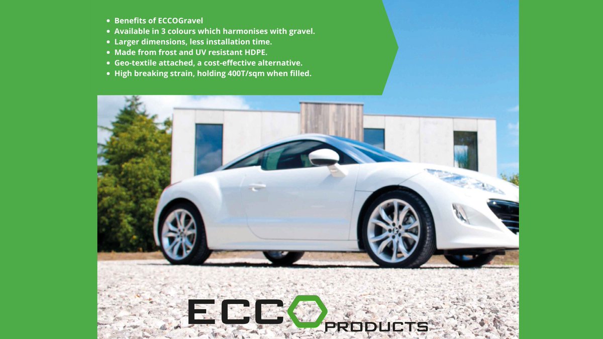 Introducing ECCOGravel, our most popular product! The use of gravel stabilisation has grown massively across the landscaping industry. Here are some of the benefits!