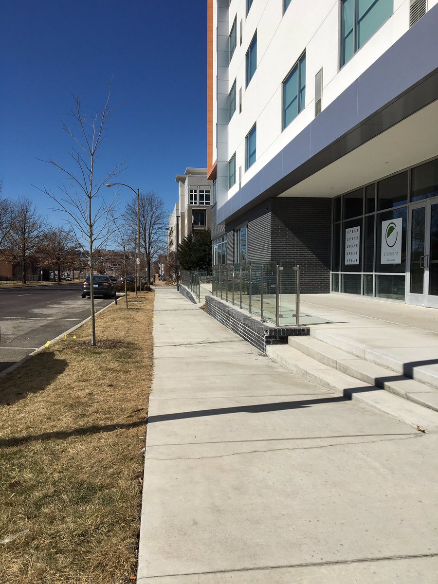 ScottOgilvieSTL's tweet photo. Some sidewalk re-openings and improvements over the winter. New development on Kingshighway, Union raised crossing of trail system in Forest Park, new hotel on FPP, and sidewalk and pedestrian refuge on Boyle crossing FPP: https://t.co/kmu1DbLCzs