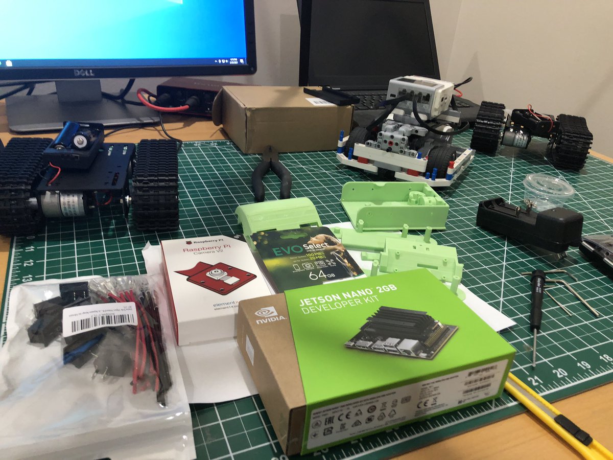 Working on some new projects. Hopefully we can get it off the ground by the time we get this pandemic under control #ros #openrobotics #nvidia #jetsonnano