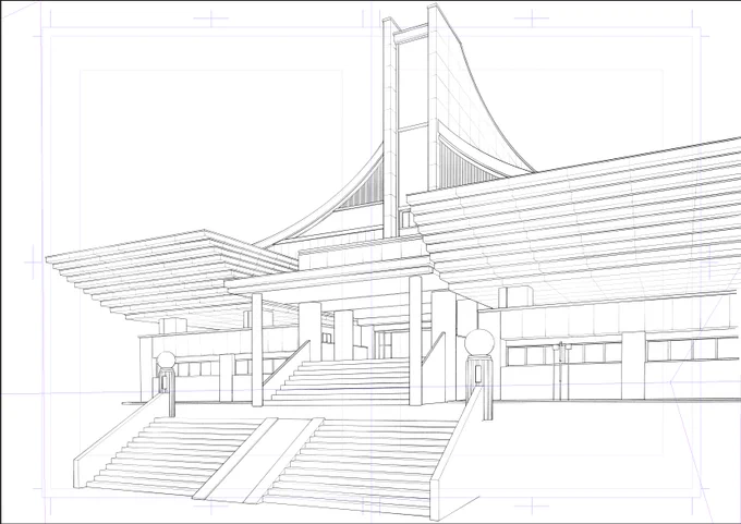 こないだのやつ
あれから全然手つけてなくて
重い腰上げてやっとやり始めたら
先程、誤ってファイルを閉じ
下の階段部分のデータを全部吹っ飛ばし…

何でどこもバックアップ取れてないんだ!!
って逆ギレしたけど、
吹っ飛ばした分、描き直してわかった。
(続) 