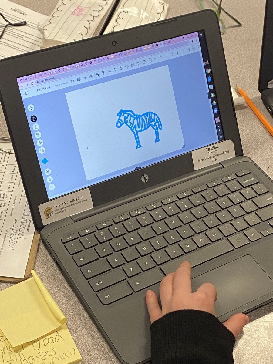 ms_cronbaugh's tweet photo. Using #Autodraw to create digital illustrations for our adapted fairytales. Can’t wait to see how these turn out! ☺️ #thirdgrade #writersworkshop https://t.co/lPIbX0TbeK