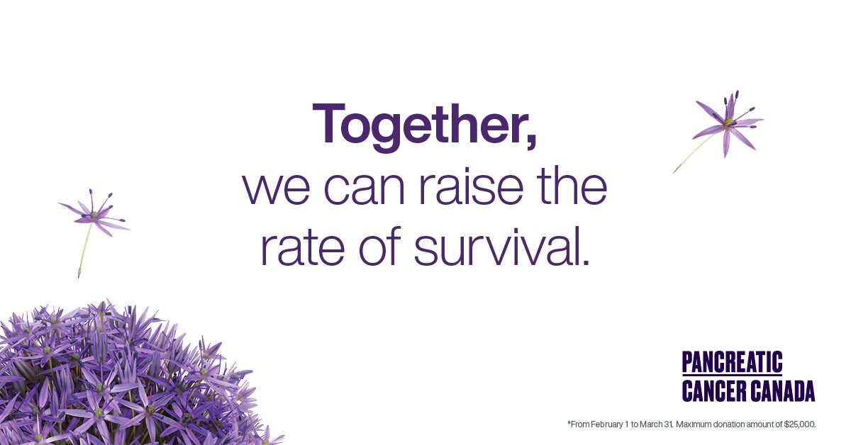 TELUS supports #pancreatic #cancer research through several initiatives, including their annual fundraising and awareness campaign, which collects donations from generous customers across the country, with a portion matched by TELUS. Donate today: ow.ly/iBFX30rxCgW