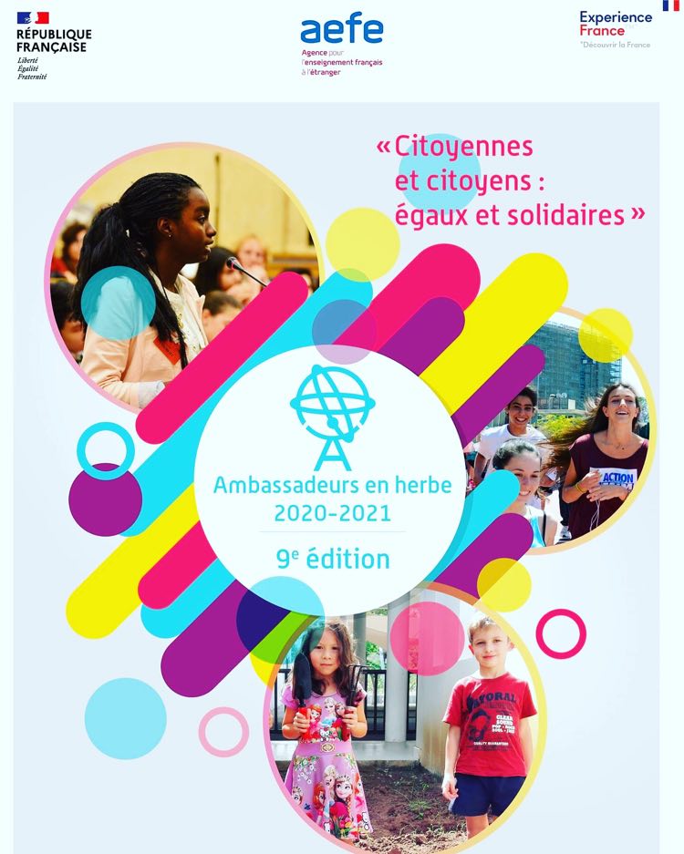 FAAcademyNJ's tweet photo. Our Middle schoolers are participating in the contest named: " Ambassadeurs en herbe" (budding ambassadors) allowing them to practice #oralskills &amp;  #creativity on: #Citizenship #Equality #Solidarity
#aeh2021 @aefe  #bilingualism  #publicspeaking #projectbasedlearning https://t.co/hOuJXdVbO1