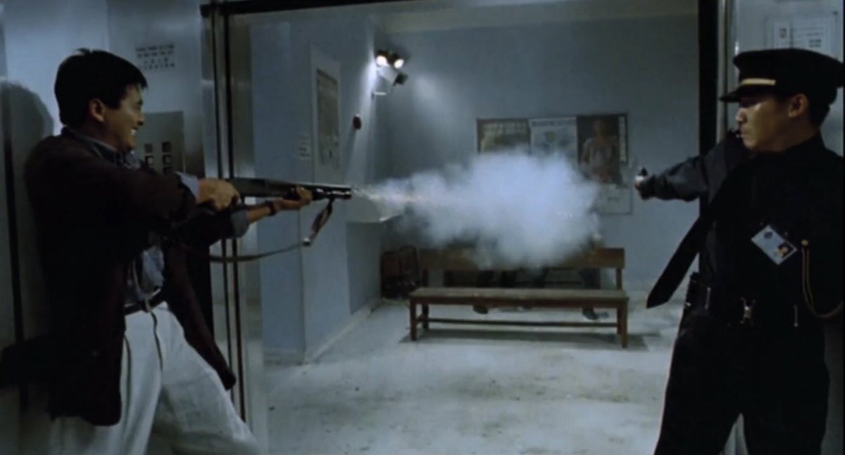 Watching Firestorm got me in a Woo mood, and around the time Tequila unsheathed his shotgun with a flourish, I realized Hard Boiled is a modern-crime wuxia. Not a Revanchist gun-wuxia, but a transplant of those classic archetypes, choreography, themes to the era of cops & Triads