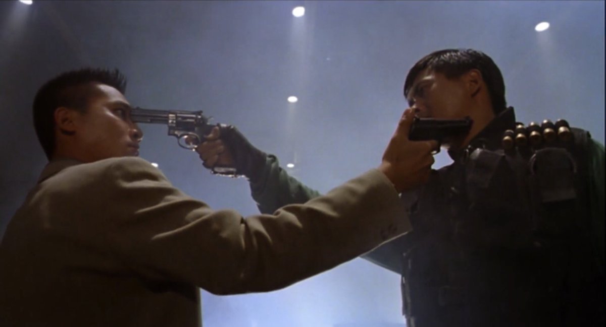 Watching Firestorm got me in a Woo mood, and around the time Tequila unsheathed his shotgun with a flourish, I realized Hard Boiled is a modern-crime wuxia. Not a Revanchist gun-wuxia, but a transplant of those classic archetypes, choreography, themes to the era of cops & Triads