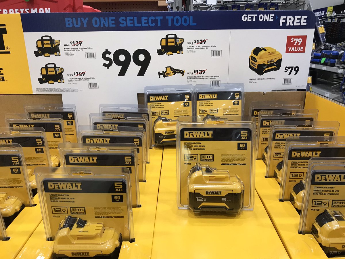 507Lowes's tweet photo. Buy a 12V MAX brushless tool or kit and get a 12V 5.0 Ag Lithium Ion battery FREE!!! (See store for details, valid 2/12-4/28)
#only@lowes
#lowes4pros
#proready
#lowes
#proloyalty
#loweslife
#loweshomeimprovement
#startwithlowes
#lowesforpros
#doitrightforless
#prohotbuys https://t.co/1Z89foTjYG