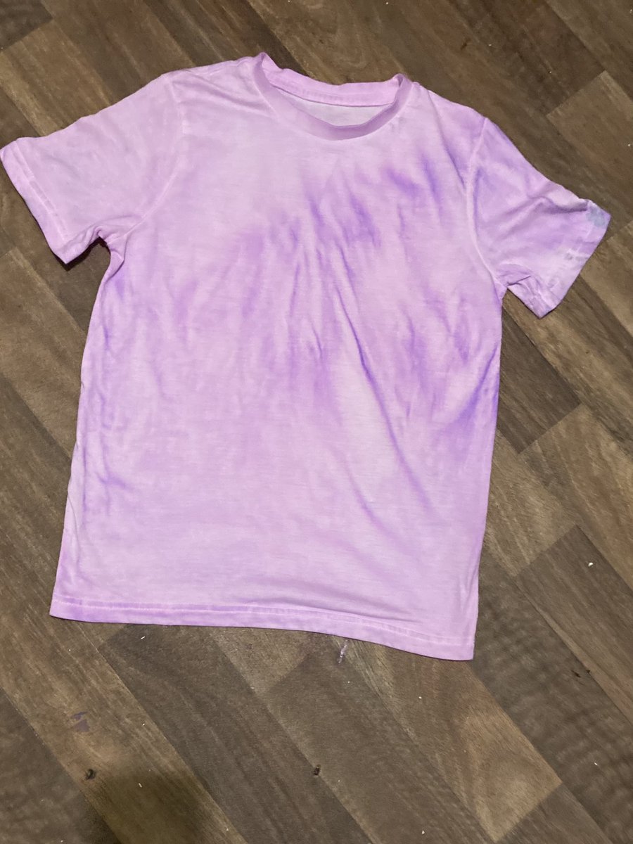 Spent the night dying white T-shirt’s for purple day tomorrow one went wrong one went ok. Mr H is going be bright he loves it. <a href="/VictoriaPrimSch/">Victoria Primary</a> <a href="/MrsVps/">Mrs Morris VPS</a>