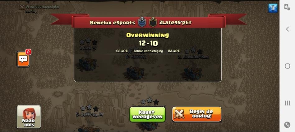 2 wins today!

GCC w1
⭐️⭐️⭐️ <a href="/jeffrey_14CoC/">jeffrey_14</a> 
⭐️⭐️⭐️ <a href="/JHclash/">JH</a> 
⭐️⭐️⭐️ <a href="/Hammy_CoC/">Hammy</a> 
⭐️⭐️⭐️ <a href="/LP/">Lp</a> 

BOOM w4
⭐️⭐️⭐️ <a href="/Hammy_CoC/">Hammy</a> 
⭐️⭐️⭐️<a href="/lp/">Lp</a>

GG to both opponents