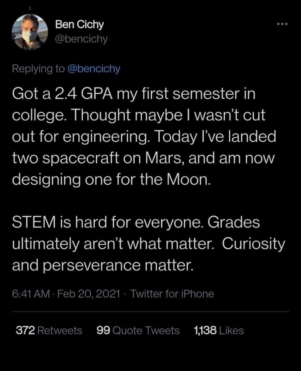 For any student who has struggled academically. #dontgiveup