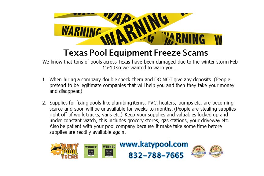 It has been a trying week in Texas from our storm. KPT wants to take a minute to warn you about those who do not have your best interests at heart. Please read about the scams we have heard about since this storm ended. We will get through this together #katystrong #texasstrong