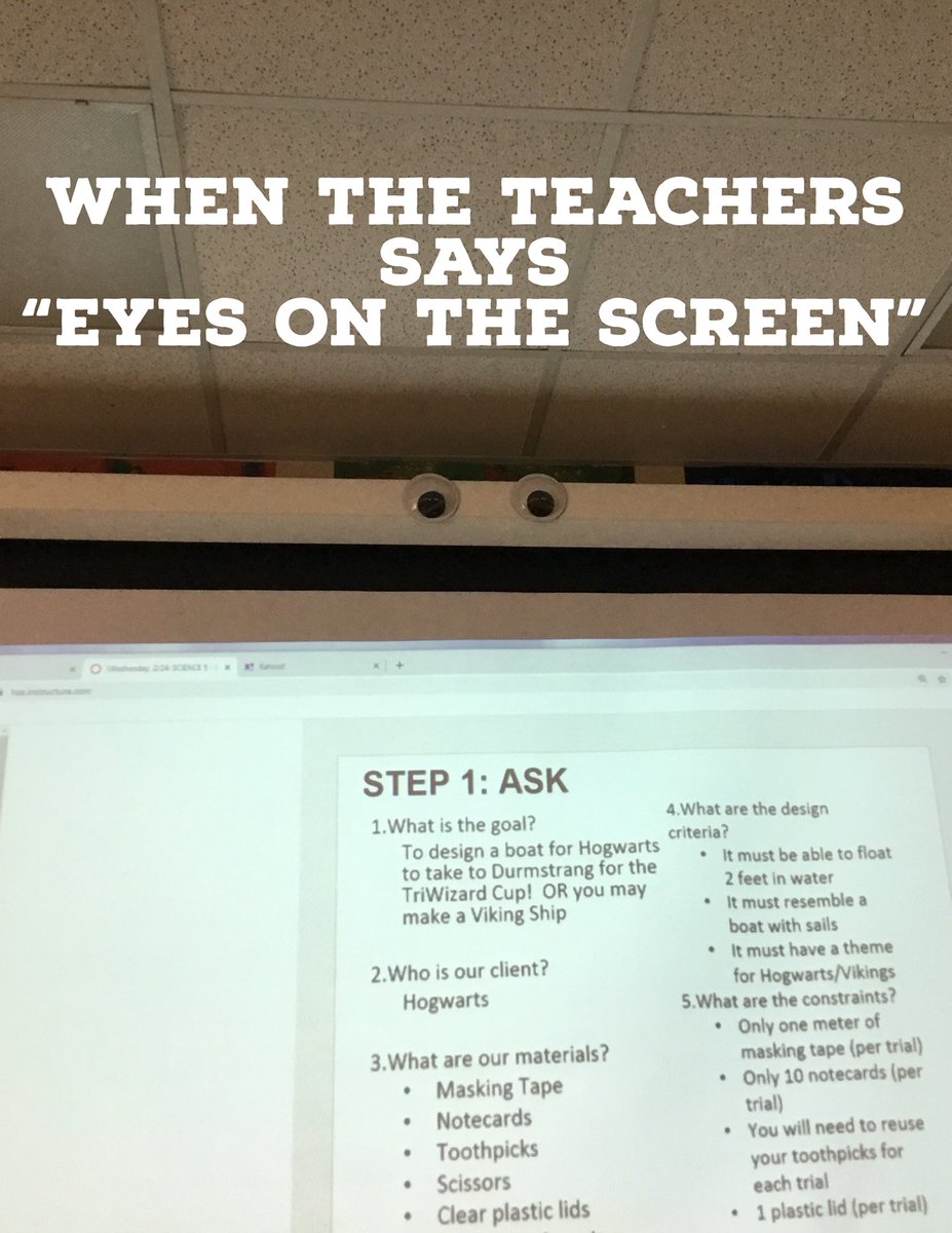 MrsB_Room653's tweet photo. One of my students made this meme and sent it to me. 🤣❤️💛❤️💛⚡️#lovethesekids @RSIHawks https://t.co/dNhywH7XWK